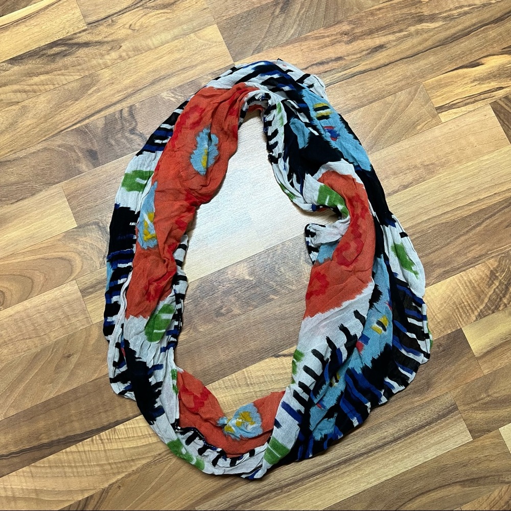 American Eagle geometric pattern infinity scarf